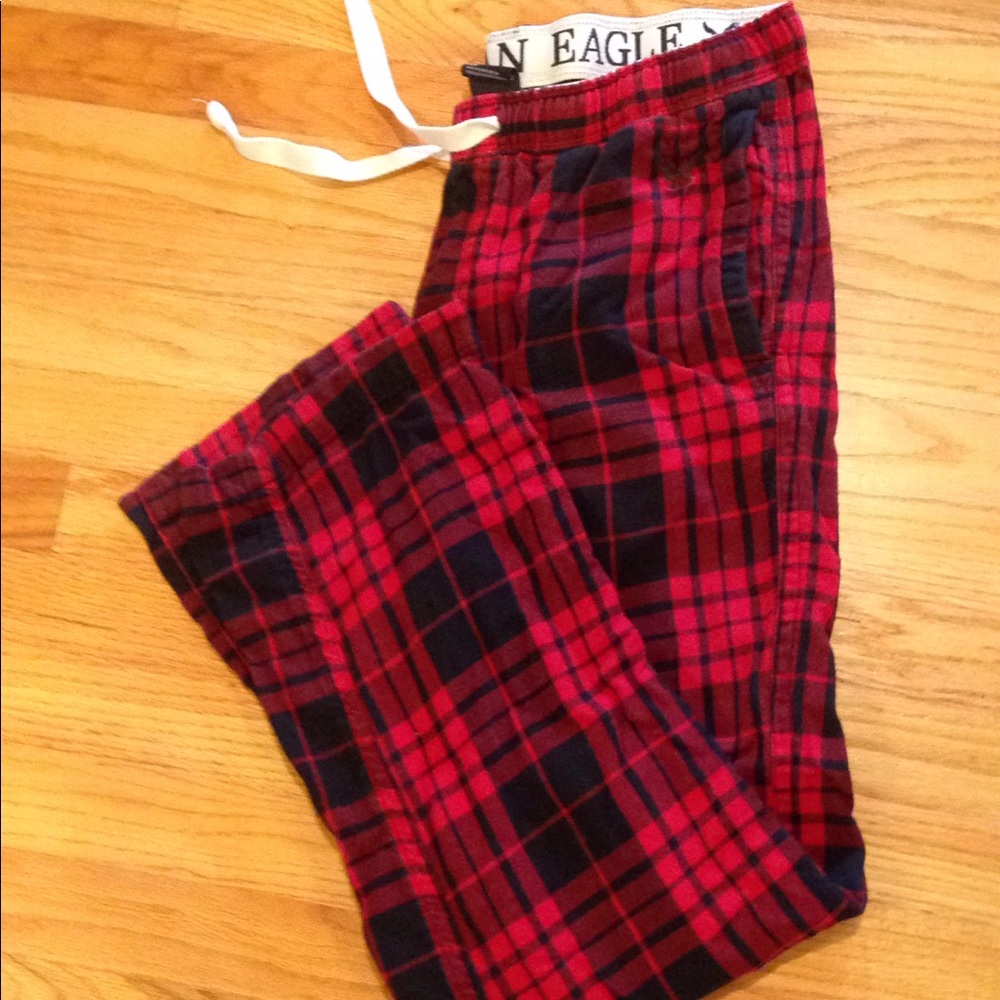 Men American eagle med pj pajamas flannel pants m
